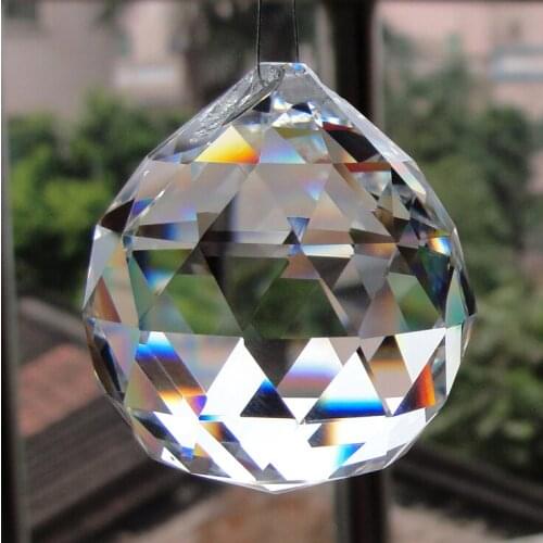 Free shipping 60mm crystal faceted ball,crystal chandelier balls parts for wedding& fengshui products ,X-MAS decoration