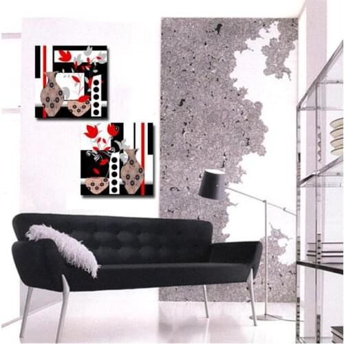 Free shipping still life decorative bottle flower wall art Canvas Prints for home decoration