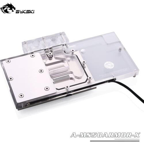 Bykski A-MS58ARMOR-X GPU Water Cooling Block for MSI RX580 ARMOR GAMING X