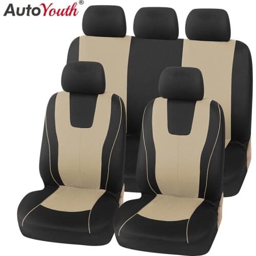 Automobiles Seat Covers Full Set Jacquard Car Seat Cover Universal For Most Cars Fiat Punto Ford Focus 2 Cubre Asientos Blue