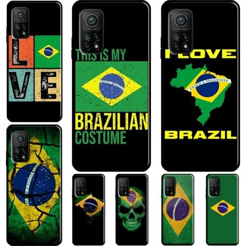 Brazil Brazilian flag Back Cover For POCO F3 M3 POCO X3 Pro Case For Xiaomi Mi 11 Lite Note 10 Mi 9T 10T Pro