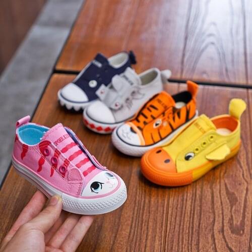 Kids Cartoon canvas shoes for children three-dimensional animal Boys and girls shoes for kindergarten baby animal shoes SH19079