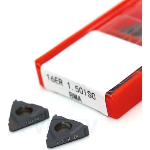 16ER 16IR 0.50 0.75 ISO 1.0 1.25 ISO 1.50 ISO 1.75 ISO 2.0 ISO 2.5 3.0 ISO 3.5 ISO BMA Carbide Thread Inserts CNC Lathe Tools