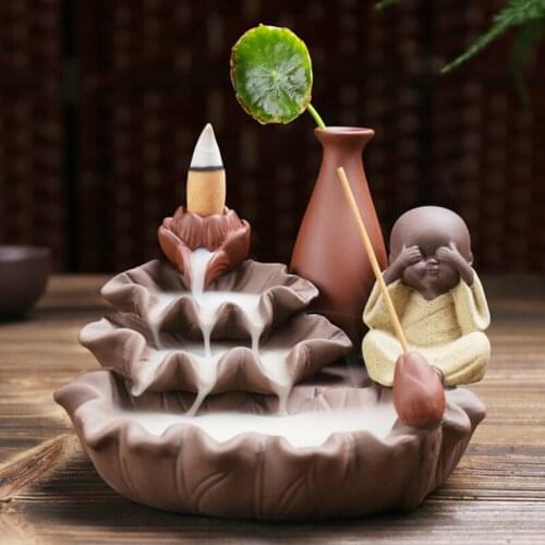 Creative Zisha Sibu children back flow censer incense water culture integrated furniture and office furnishings