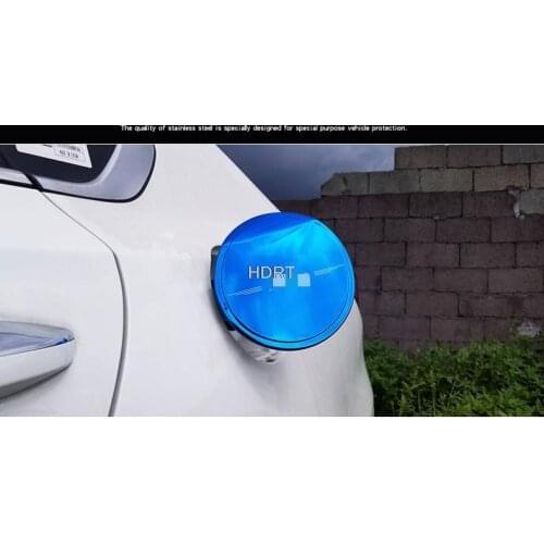 For Kia K3 2019 2020 2021 Carbon Fiber/stainless steel fuel tank cap cover car-styling trim oil fuel cap protective