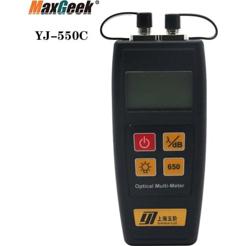 Maxgeek All in One Fiber Optical Power Meter 50mW Visual Fault Locator YJ-550C Mini Size