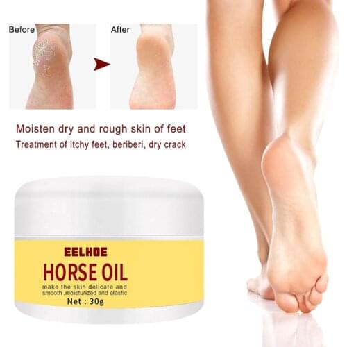 Horse Oil Foot Cream Anti Dry Anti Chapping Anti Cracking Smooth Repair Moisturizing Nourishing Foot Skin for People M2