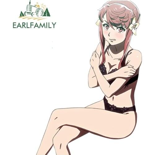 EARLFAMILY 13cm x 8.9cm Car Sticker Big Order - Kurenai Rin Anime JDM Vinyl Car Decal Window Wiper Decal Styling Accessories