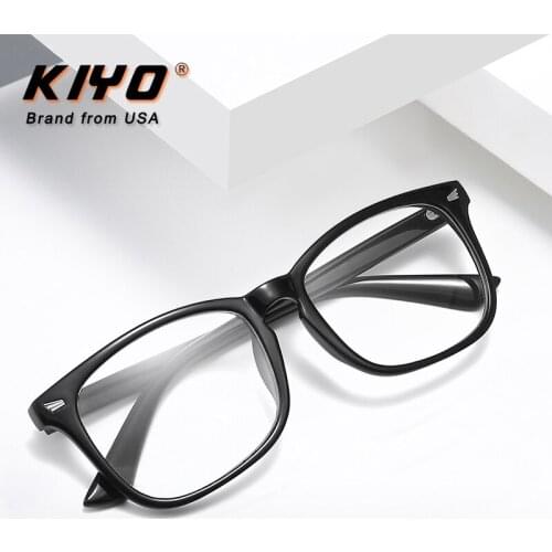 KIYO Brand 2020 New Women Men Fashion Anti Blue Light Optical Frame TR90 Eyeglasses Frames Square Spectacles Glasses 1516
