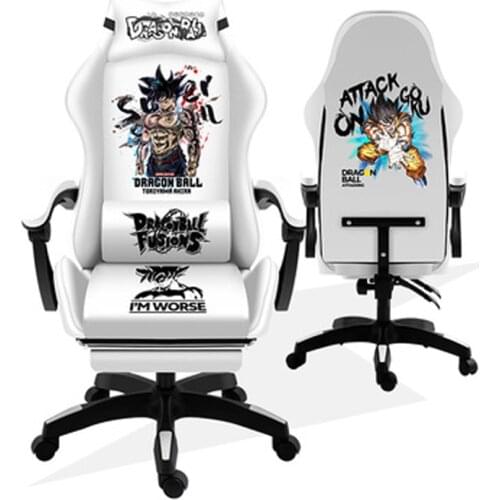 2021 New WCG Computer Gaming Chair Reclining Armchair cool cartoon Internet Cafe Gamer Chair Office Furniture adjustable Chair