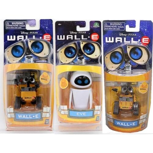 New arrival Wall-E Robot Wall E & EVE PVC Action Figure Collection Model Toys Dolls WITH BOX