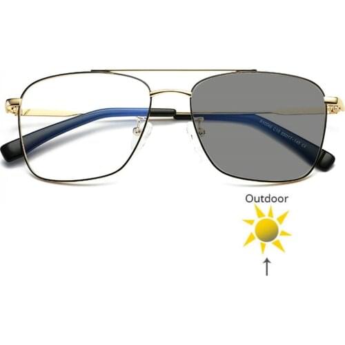 New Women Sun Photochromic Myopia Eyeglasses Optical Men student Finished Myopia Eyewear prescription Glasses Frame FML