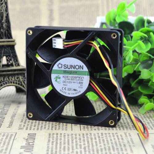 ADDA SUNON KDE1208PKV1 13.MS.B2513.AF.GN DC12V 1.6W 80mm 8020 3Pin 80x80x20mm Cooling Fan