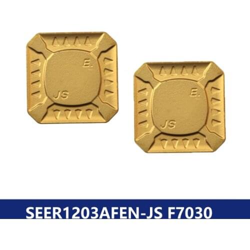 Original 10pcs Inserts SEER 1203 SEER1203 SEER1203AFENJS F7030 Milling Cutter Carbide Insert Turning Tool Lathe CNC