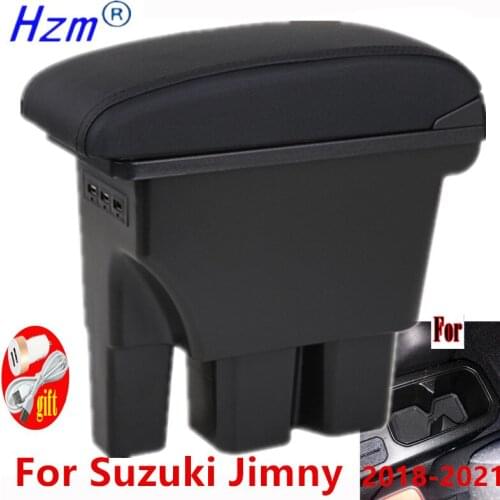For Suzuki Jimny Armrest Jimny 2021 2020 2019 2018 JB74 Retrofit parts Car Armrest box Storage box car Interior accessories 3USB