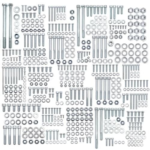 Aftermarket Motorcycle Accessories For YAMAHA BANSHEE 632 PIECE POLISHED Galvanized iron BOLT KIT ATV YFZ350 YFZ 350