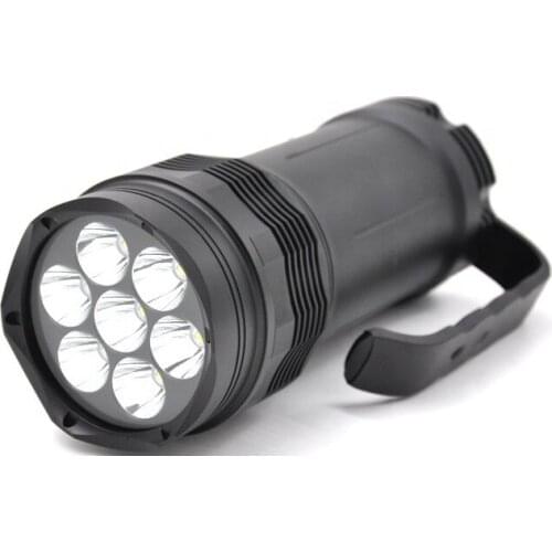 Professional Underwater 100M Dive Flashlight Most Powerful Handheld Scuba Lamp Rechargeable 7 Led Diving Light
