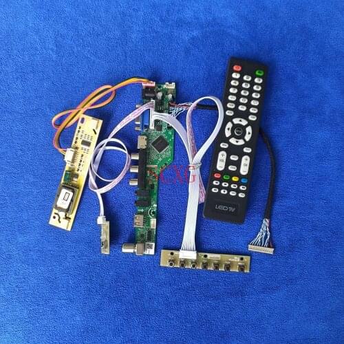 Signal Analog 1024*768 LCD monitor controller driver board LVDS-20Pin 2CCFL VGA USB HDMI-compatible For G150X1/M150X4/M150X5 Kit