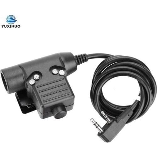 Tactical U94 PTT Cable Plug Headset Adapter for Kenwood TK-3100 Baofeng UV-5R 5RE Plus UV-82 888S H777 Walkie Talkie Ham Radio