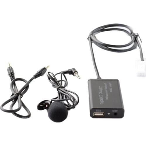 USB AUX Bluetooth Car Digital Music CD Changer Adapter for Toyota (6+6)Pin Camry Corolla RAV4 Yaris