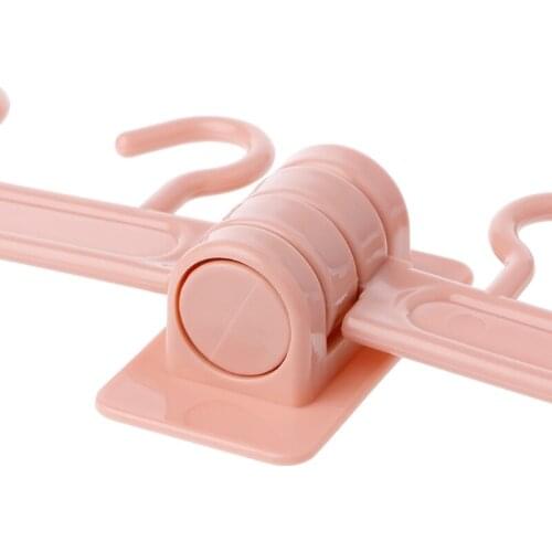 Rotating Clothes Hanger Plastic Rack Multi-Function Storage Hanging Hooks