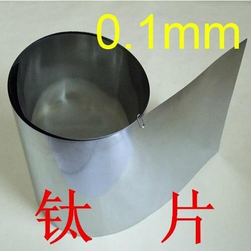 0.1mm thickness GR2 titanium plate Ti titanium foil,titanium plate for Research,GR2 dynamic sheet