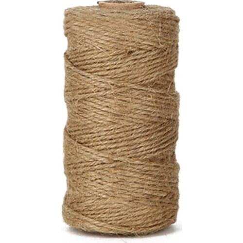 100M DIY Scrapbook Tools Natural Jute Craft Decor Hemp Rope Burlap String Twine Woven Ropes Wrapping Cords Thread