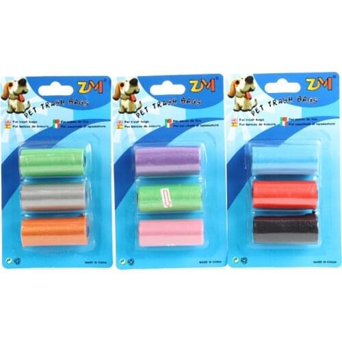 3pcs/ Set Pet Dog Garbage Clean-up Bag Puppy Cat Poop Cleaning Bag for Pet Outdoor Waste Poop Pick Up Bags Hot Sale