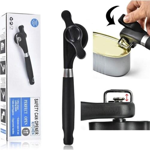 Safe can opener Can opener Bottle opener Cross-border multifunctional stainless steel canned knife