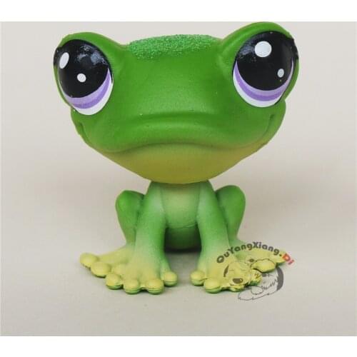CW003 Pet Shop Animal Gold powder frog doll action Figure