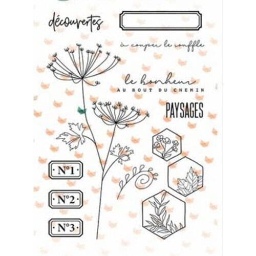 French stamp Clear Stamp for Scrapbooking Transparent Silicone Rubber DIY Photo Album Decor 0849