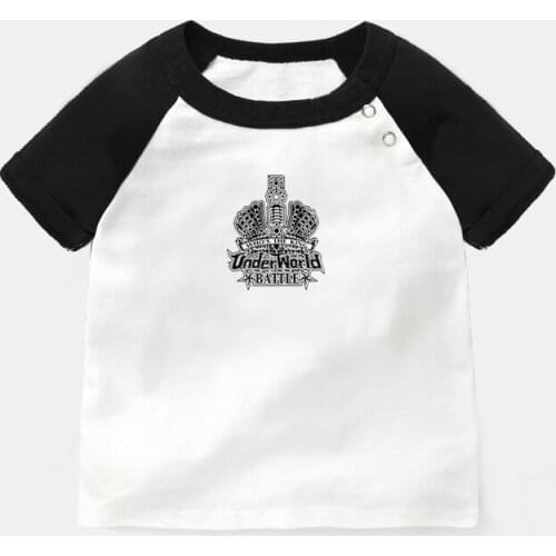 Underworld Battle Whos The King Queens Birthday Newborn Baby T-shirts Toddler Graphic Raglan Color Short Sleeve Tee Tops