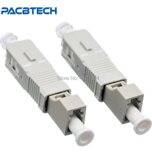 10pcs/lots SC male to LC female Multimode hybrid Fiber optic adapter hybrid Fiber connector SC-LC fiber adapter