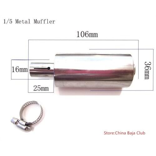 RC HPI KM Baja 5B 5T 5SC 5SS Rc Boat Exhaust Tuned Pipe Muffler Silencer