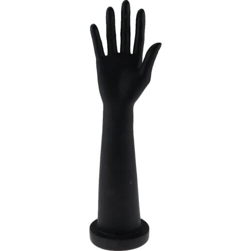 Mannequin Female Hand Finger Glove Ring Bangle Bracelet Jewelry Holder Black Wrist Circumference 5inch