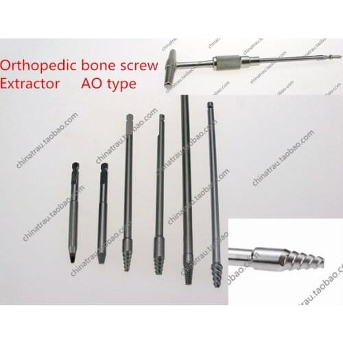 Medical orthopedic instrument HEX plum blossom locking bone screw Slip Extractor Remover Disassemble AO T Quick change handle