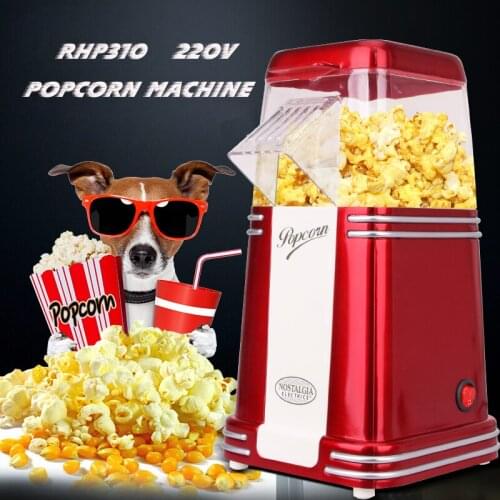 Mini Classic popcorn machine American vintage dual popcorn machine sugar Household air popcorn machine 1pc