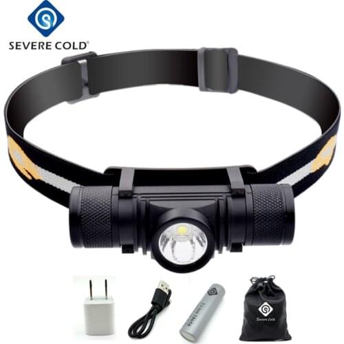 Severe Cold LED Headlight Mini White Light Head Lamp Super Bright 18650 Battery Portable Camping Fishing Hunting Headlamp