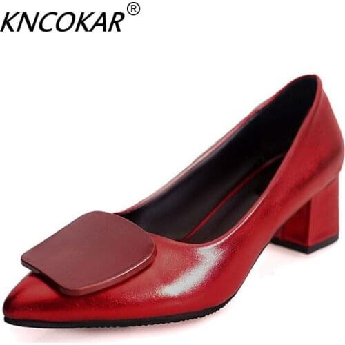 New Spring Summer Bright Skin With Tip In Small Leather Shoes Fashion Silver Thick Docume 5 CM heel high womens shoes