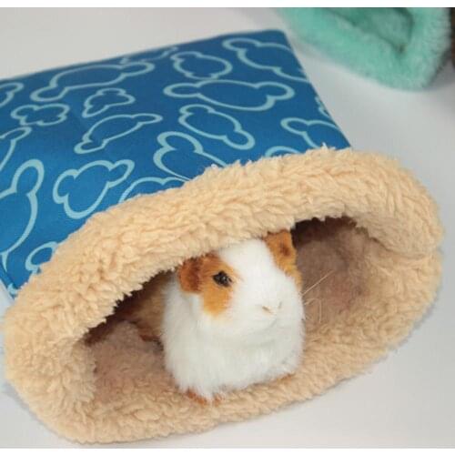New Pet Guinea Pig Sack Hamster Nest Waterproof Windproof Small Pet Hedgehog Squirrel Hamster Bed Guinea Pig Sleeping Bag Warm