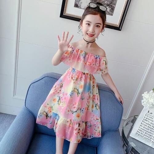 Baby girls clothes dress 2020 summer hot sale new floral princess Prom show Vestidos 3-10 years old childrens quality clothing