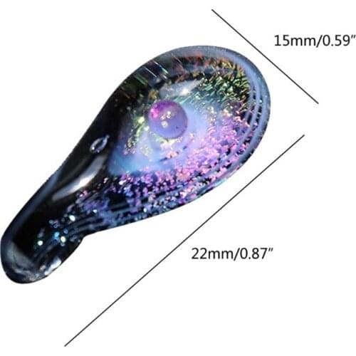 Galaxy- Teardrop Pendant Necklace Universe Glass Nebula Space Cosmos Pendant LX9E