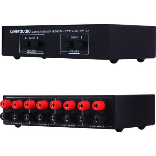 B822 2 input and 2 output passive speaker switcher power amplifier loudspeaker switch distributor comparator