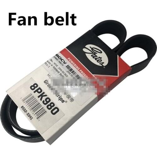 For Volvo Truck Generator Belt 8PK980 VOE 20430368 FM12 Series Gates Belt high quality Truck Accessories free shipping