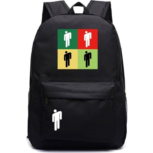 Pop Billie Eilish Backpack School Bags for Teenage Girls Boys Fashion Laptop Backpack Casual Travel Rucksack