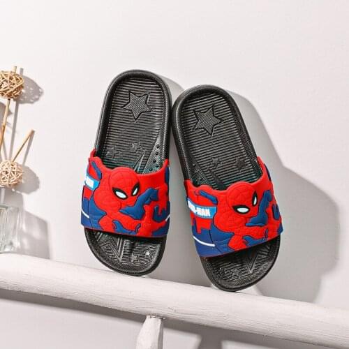 Disney cartoon boy parent-child sandals and slippers non-slip summer home indoor baby frozen wear cute cartoon beach shoes