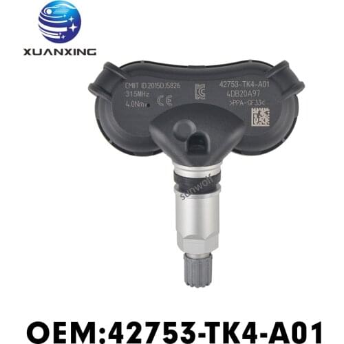 42753-TK4-A01 Tire Pressure Monitoring System TPMS 315Mhz For Acura TSX (2009-2014) ZDX (2010-2015) HONDA CRV (2012-2014)