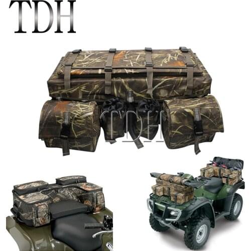 Mountain Bike Rear Bag Casual Shelf Luggage Bag Storage Pack Rack Camouflage For Off Road ATV UTV Motorcycle Travel Cargo Carry