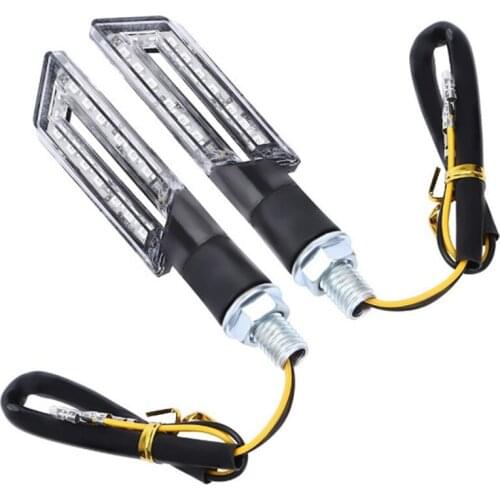 2PCS Motorcycle LED Blade Turn Signal Electric Car Turning Light Indicator Light