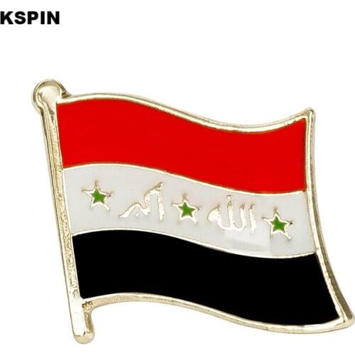 Star Iraq flag pin lapel pin badge 10pcs a lot Brooch Icons KS-0201